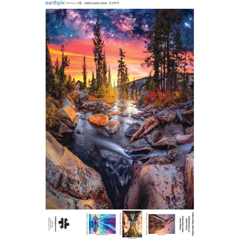 Forest Magic Hour -1000 Perfect Puzzles for Adult Puzzle Challenge Game Night - Completed puzzle sizes of 26.75 x 19.75