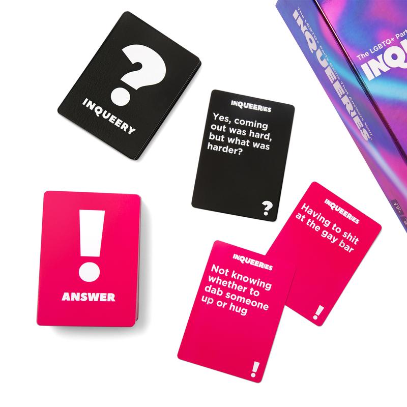 InQueeries - The LGBTQ+ Party Game with 450 Cards and Crown by Relatable