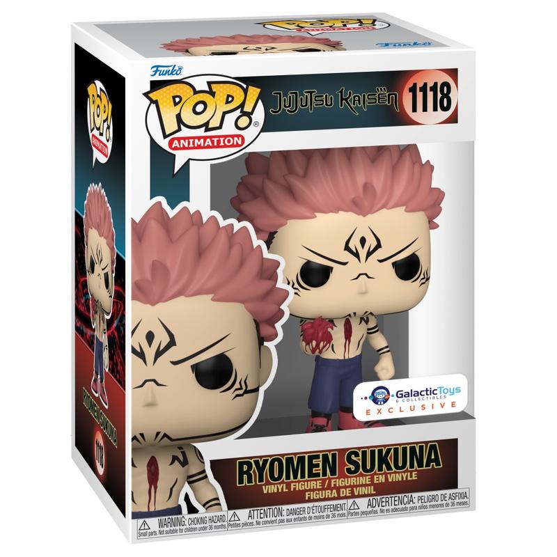 Galactic Toys Exclusive Funko Pop! Animation: JJK- Sukuna w  Heart Common Pop Vinyl