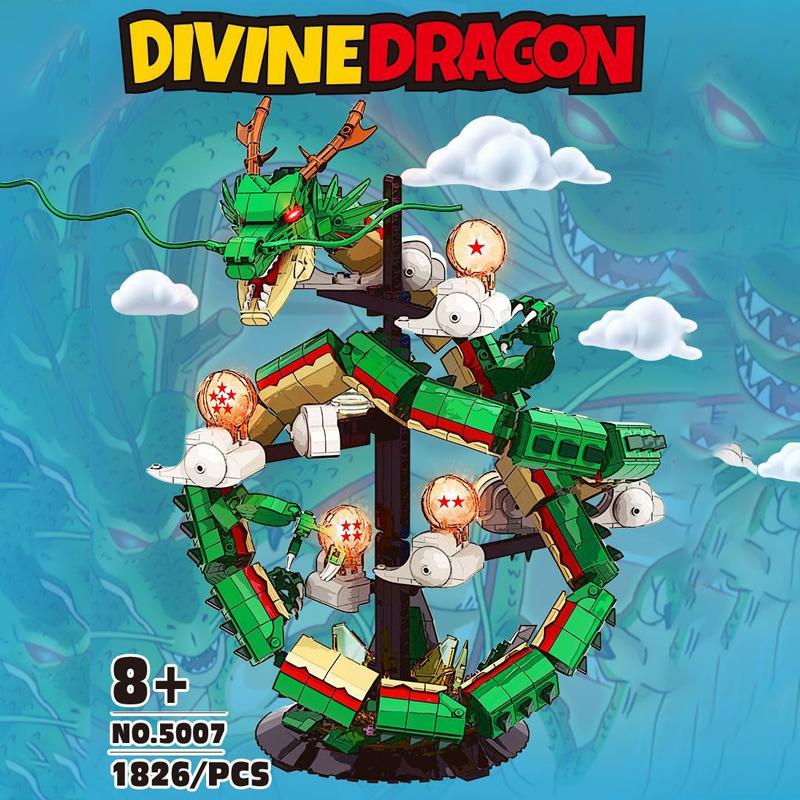 BARWEER-Movie Game MOC DK5007 Divine Dragon Ball Model 1826PCS Building Blocks Brick Puzzle Toys for Children Boys Adults Kids Gift