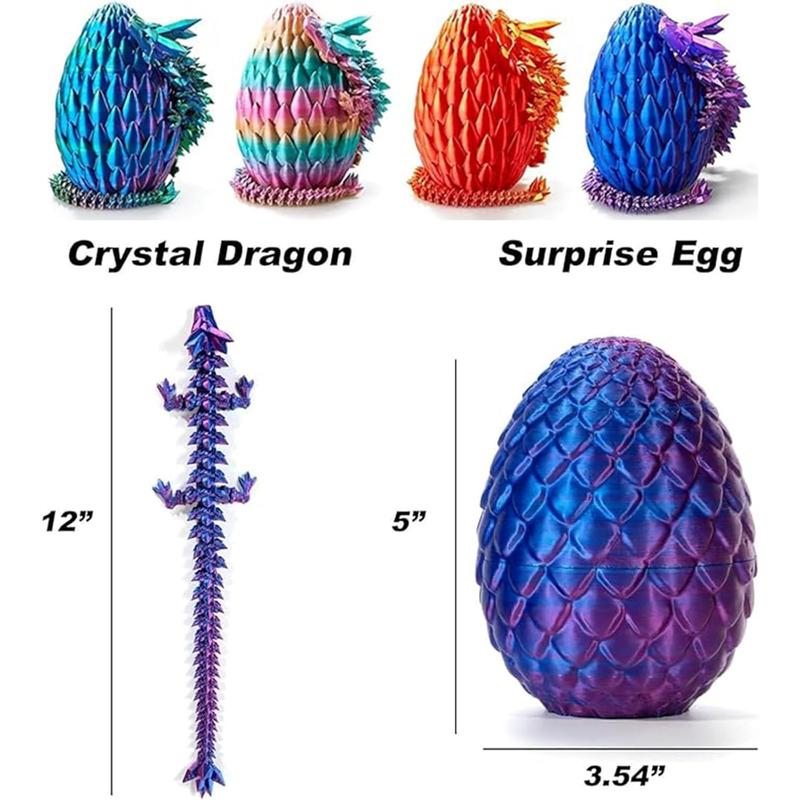 Dragon egg, 3D printed articulated dragon, dragon egg with dragon inside, dragon toy, 3D printed dragon egg toy, suitable for boys and girls toys gifts