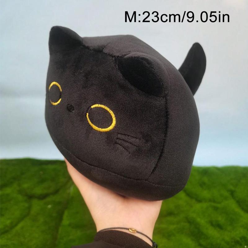 Black Cat Plush Toy, Gifts for Her, Soft Stuffed Animals Plushies Toys for Kids, Decorative Pillow, Fun Stuffed Toys for Boys, Children's Companion Comfort Toy, Room Decor, Decorative Room Accessories