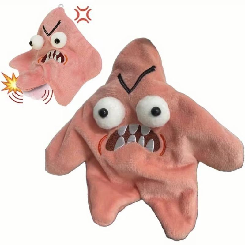 AngryPatrickStar-Moving star-Plush Toys-Pink Troll-Angry star-Christmas gifts