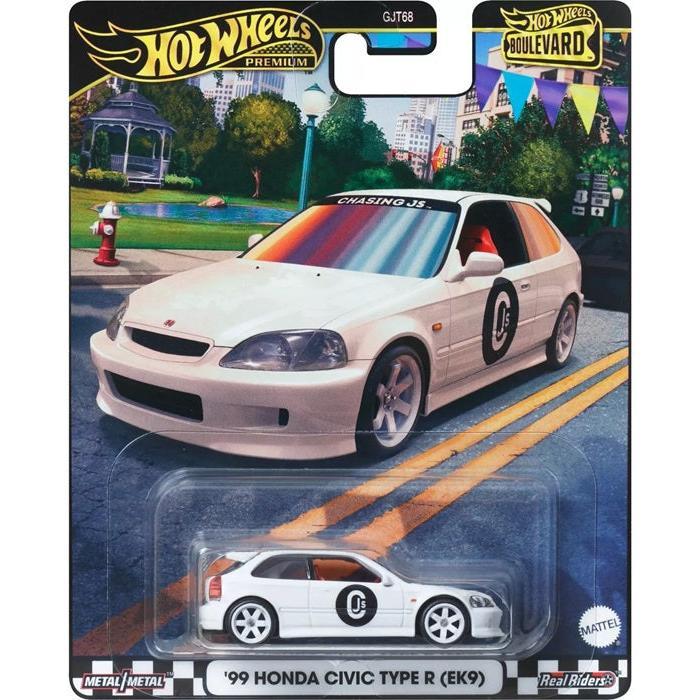 Hot Wheels Premium Boulevard '99 Honda Civic Type R (EK9) 1:64 Die-cast Car with Card Protector