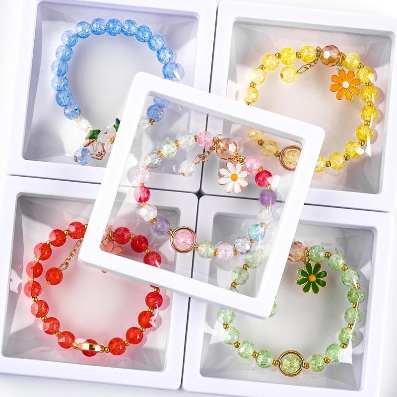 About 7200 count 6mm Glass Beads Bracelet Making Kit,144 Assorted Colors Crystal Glass Beads for Bracelet and  Making and DIY Crafts,Friendship Bracelets,to Give to Friends, Family