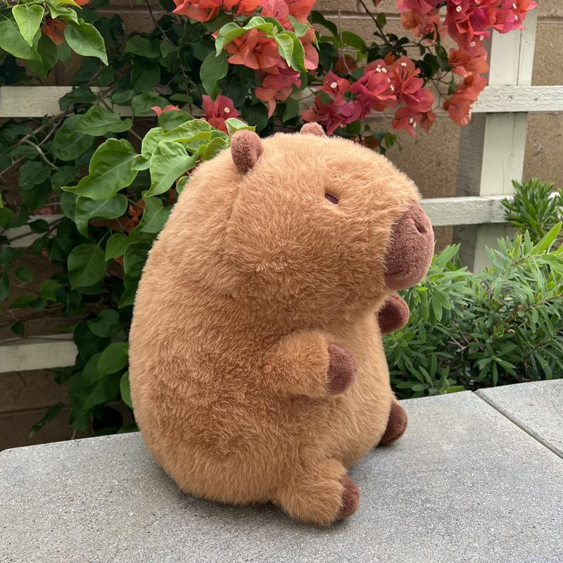 Cooper the Capybara Plush Companion – Ultra-Soft, Brown Fur Cuddly Buddy for Daily Outings, Nap Time, and Snuggles