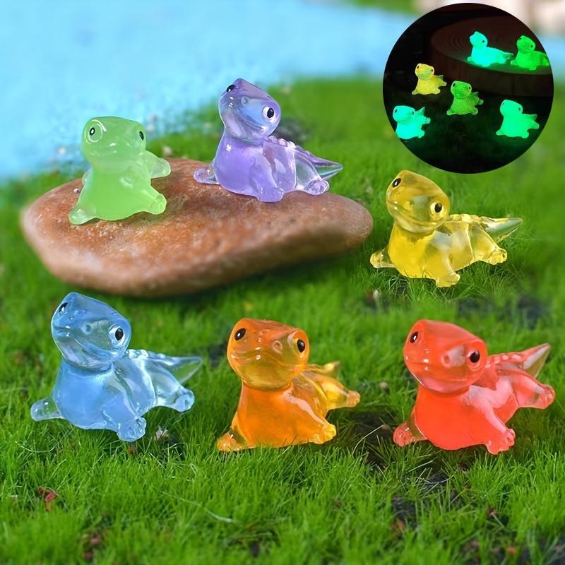 Random Color Cute Cartoon Lizard Shaped Glowing Resin Ornament, 10pcs 30pcs Mini 3D Colorful Glowing Lizard, DIY Handmade Jewelry Resin Accessories Micro Landscape Ornaments, Fish & Aquatic Supplies