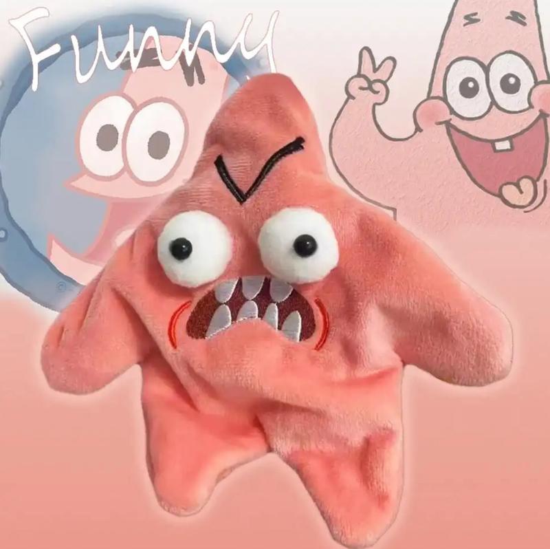 AngryPatrickStar-Moving star-Plush Toys-Pink Troll-Angry star-Christmas gifts