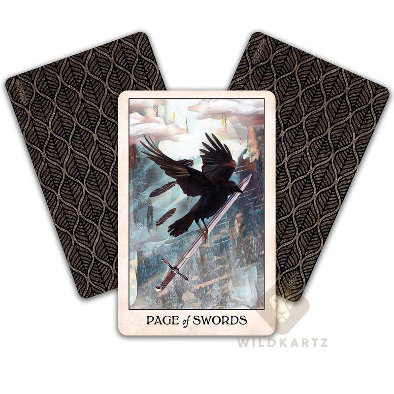 Crow Tarot Pocket Edition: 78 Tarot Card Deck & Guidebook; Divination tool for tarot readings, psychic readings, fortune telling, spiritual, unique tarot