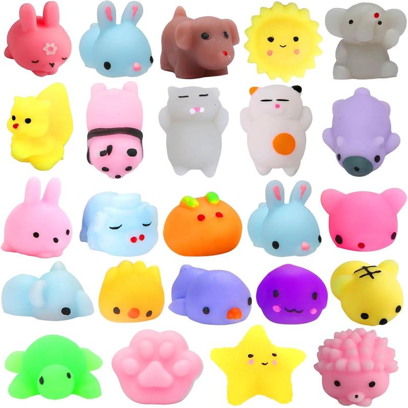 Christmas GIFT 24Pcs Mochi Squishy Toys for Kids Classroom, Stress Relief Toys Easter Egg Fillers