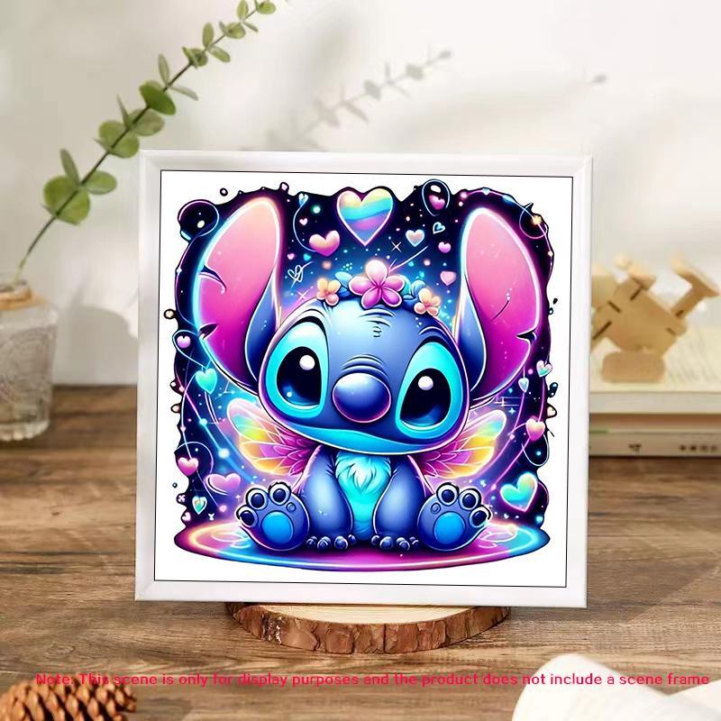 Disney Cute Stitch Pattern DIY Diamond Arts Colorful Painting Kit without Frame, DIY 5D Diamond Arts Colorful Painting Kit, Wall Art Decor for Home Room