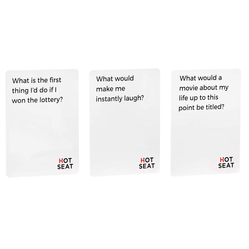 HOT SEAT Party Game - The Family Card Game That's All About You - for Kids, Tweens, Teens, College Students, Adults and Families - Perfect for Fun Parties and Board Games Night with Your Group