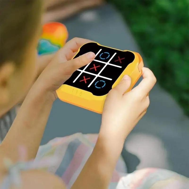 Electronic Tic-Tac-Toe Game, Educational Chessboard, Portable Chess Board Game, Indoor Recreation Equipment for Home & Office, Christmas Gift