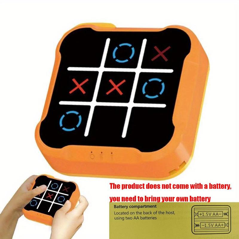 Electronic Tic-Tac-Toe Game, Educational Chessboard, Portable Chess Board Game, Indoor Recreation Equipment for Home & Office, Christmas Gift