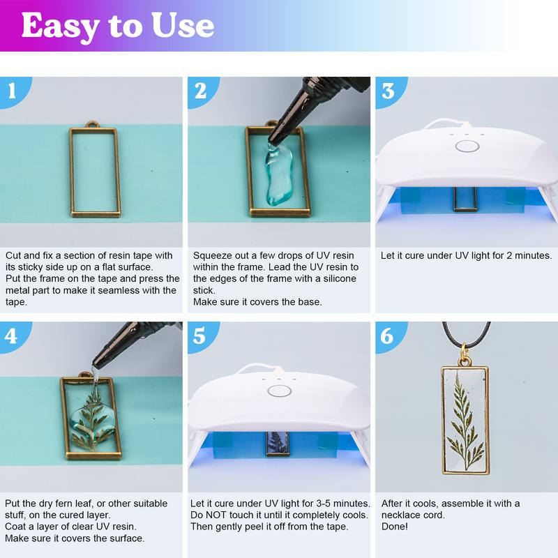 153 PCS Jewelry Making Kit, Beginner Resin Kit,Resin Accessories for Keychains, Jewelry, DIY Handmade Christmas Gift Crafts,Comes With Tutorial For Beginners - Let's Resin