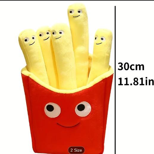 Gozen Emotional Support Smile French Fries Plush Toy for All Ages