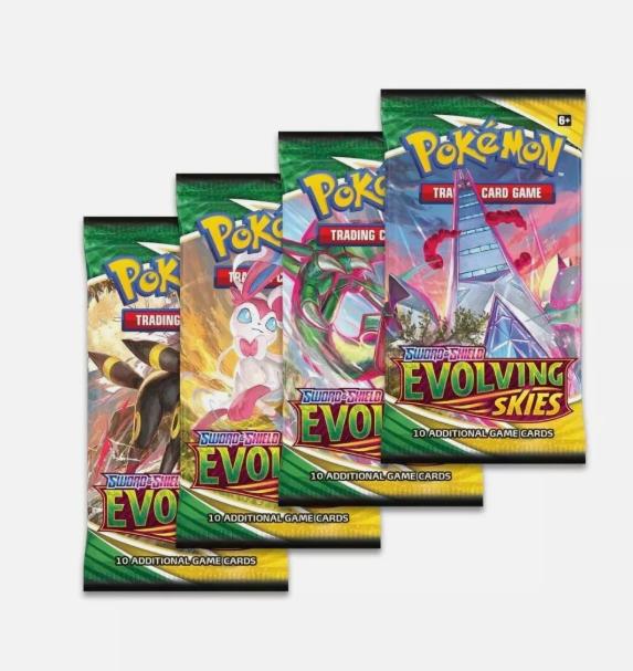 10 Packs Pokémon TCG XY: Evolving Skies - Collection Game