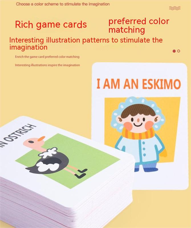 Picture Guessing Board Game   Family Game Night  Card Games for Families Friends gathering game party game