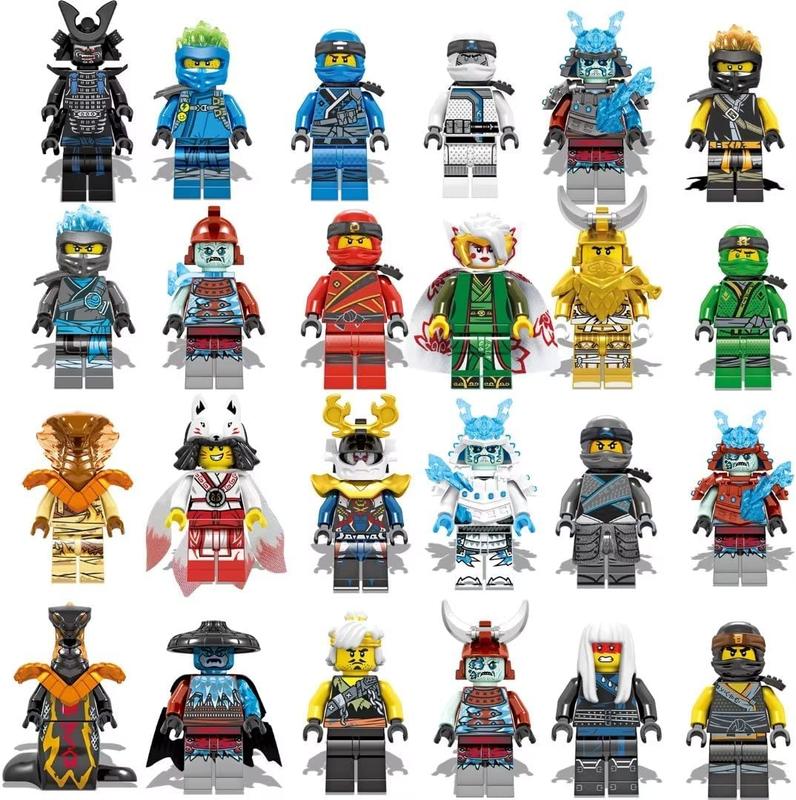 24 Pack Ninja Mini Action figures Sets Action Figure with Luxury Ninja Weapons Building Blocks Sets ,Ninjago Toys for Boys & Girls Collection