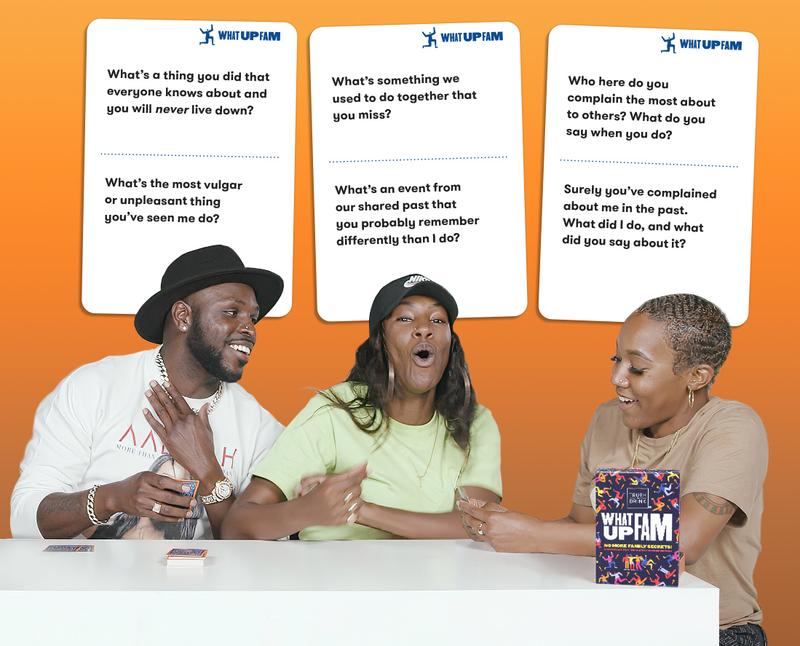 Truth or Drink: What Up Fam | Family Secrets Card Game by Cut