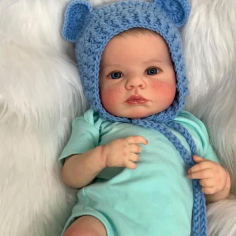 Realistic Baby Doll Toy, 1 Count Lifelike Reborn Baby Doll, Adorable Real Baby Doll, Hat Included