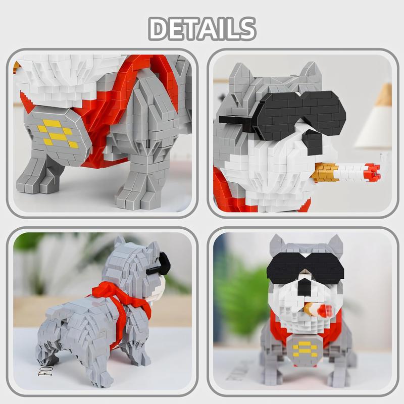 Nidonu-Cute Animal Mini Building Blocks, Mini Dog Micro Bricks Building Toys for Boys Girls, Party for Kids, Christmas Birthday Gift, Carnival Prizes