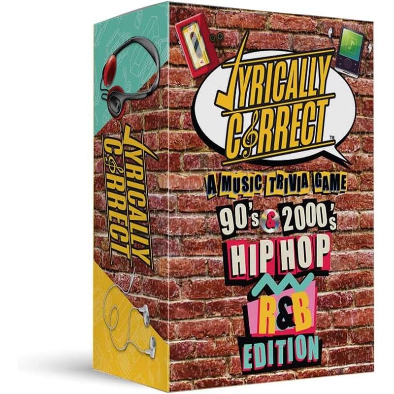 Lyrically Correct Music Trivia Card Game | Multi-Generational Family Gatherings, Adult Game Night and Fun Trivia (90's and 2000's Hip Hop and R&B)