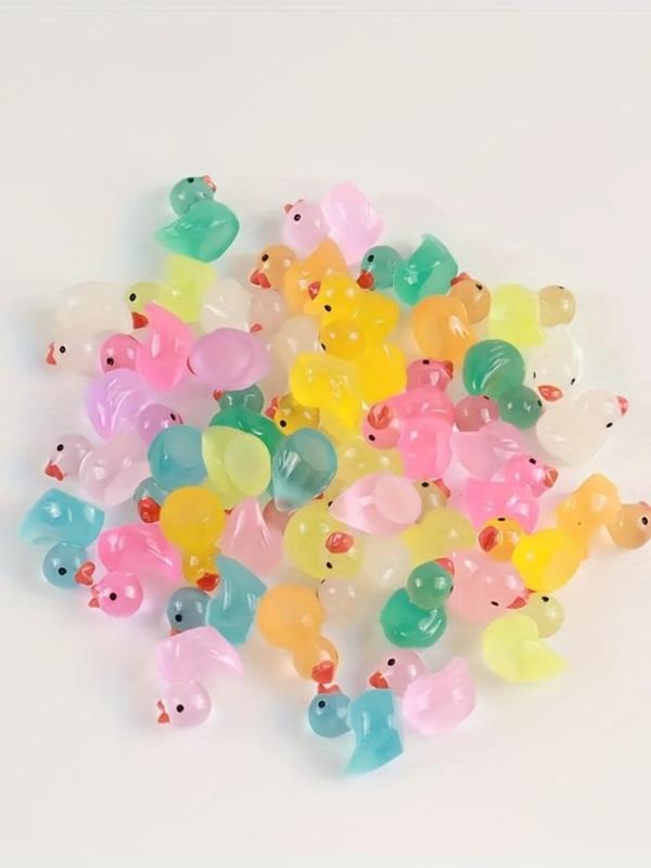 Glow in The Dark Duck Beads, Cute Mini Resin Duck Beads, DIY Jewelry Making Supplies for Bracelet Necklace Earrings