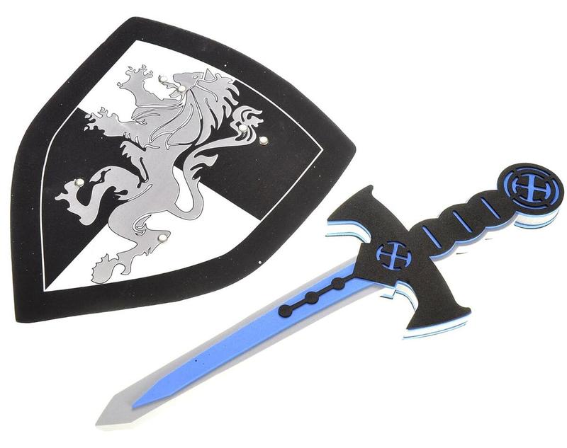 Sword and Shield Play Set | Dragon and Lion Shield for Party Favors | Pretend Play