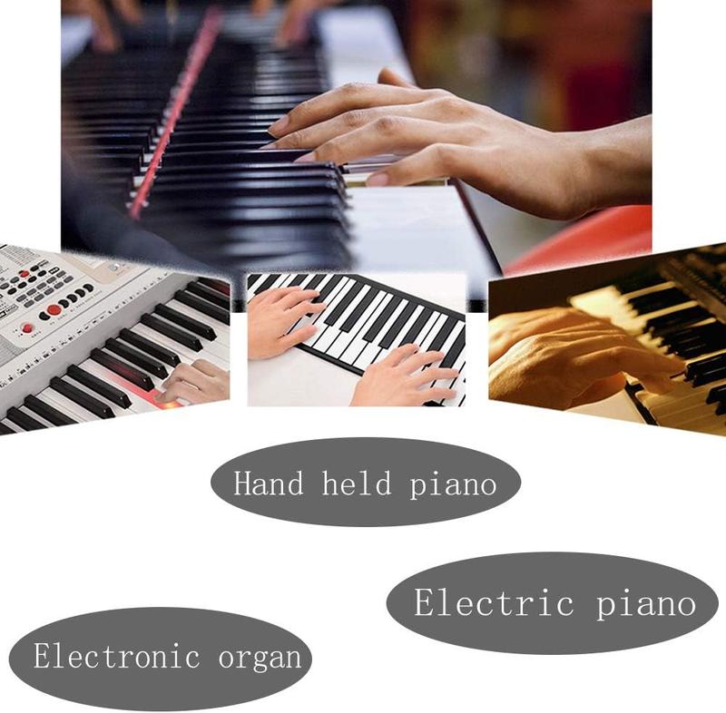 Piano Stickers for ,  Colorful Piano Keyboard Stickers for 88 61 54 49 Full Set Stickers Removable and Transparent, Leaves No , Ideal for Piano Beginners Learning Piano or Keyboard