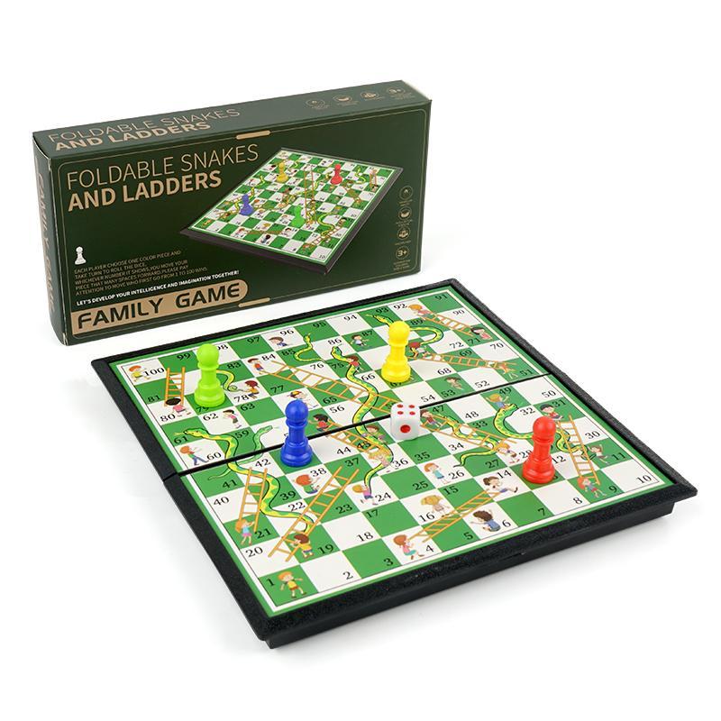 Portable Small Snake Chess Board Game, Snake Chess Board Game, Family Game, Board Game for Kids, Fun Family Game for Family Party