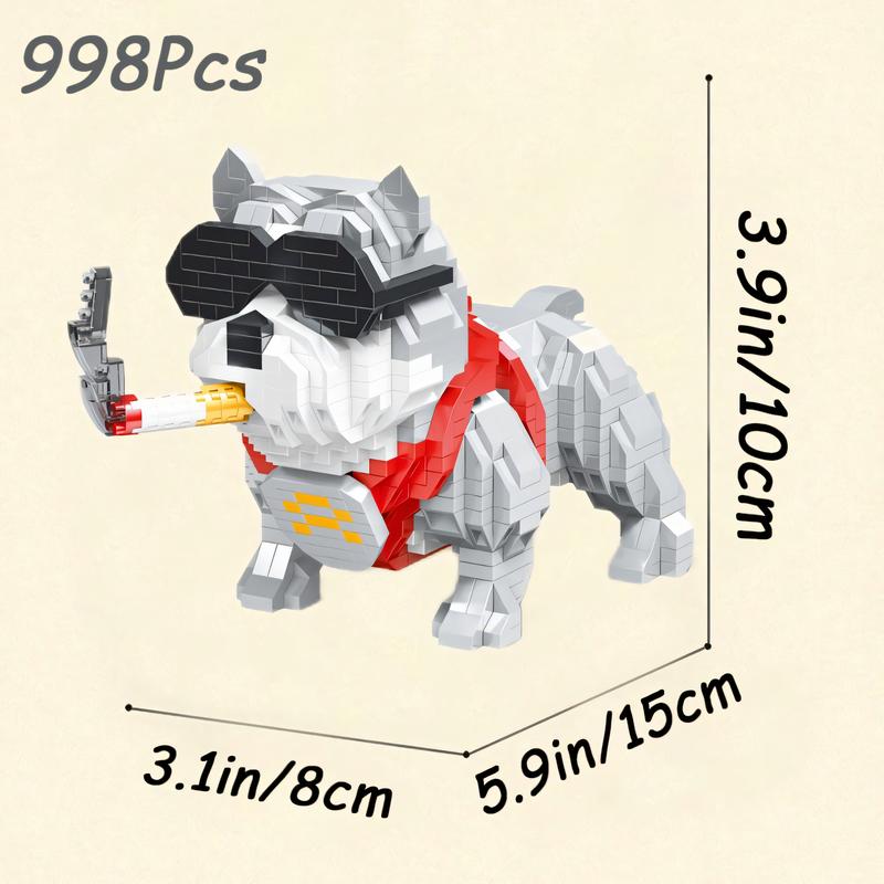 Nidonu-Cute Animal Mini Building Blocks, Mini Dog Micro Bricks Building Toys for Boys Girls, Party for Kids, Christmas Birthday Gift, Carnival Prizes