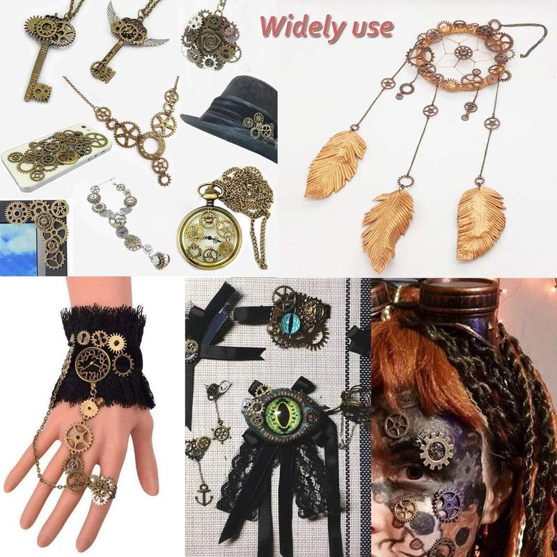 50g Random Color Vintage Ancient Bronze Gear Diy Accessories, Beading & Jewellery Making Supplies