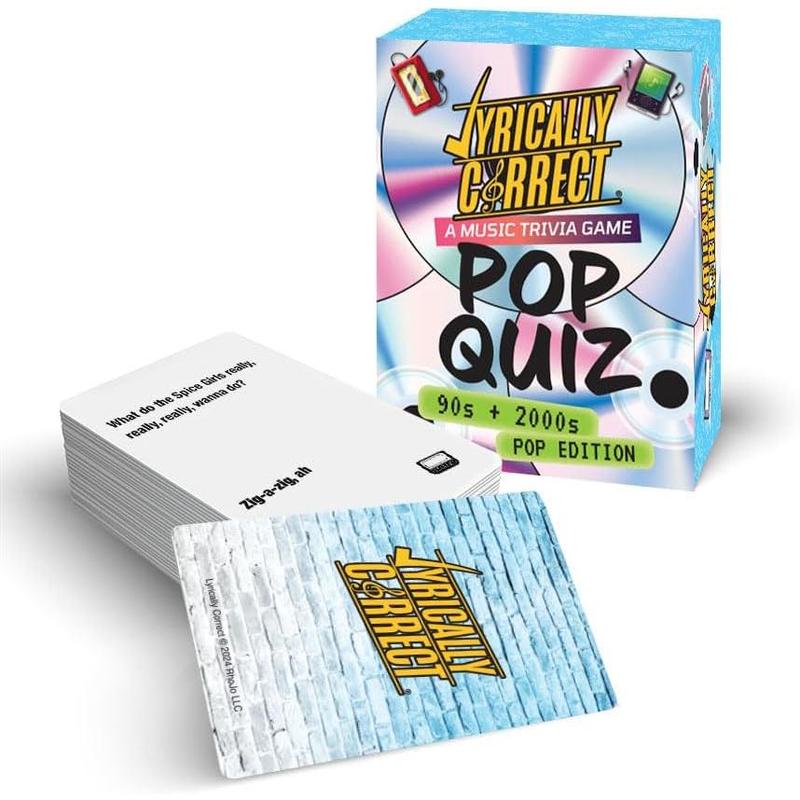 Lyrically Correct Music Trivia Card Game | Multi-Generational Family Gatherings, Adult Game Night and Fun Trivia (90's and 2000's Hip Hop and R&B)