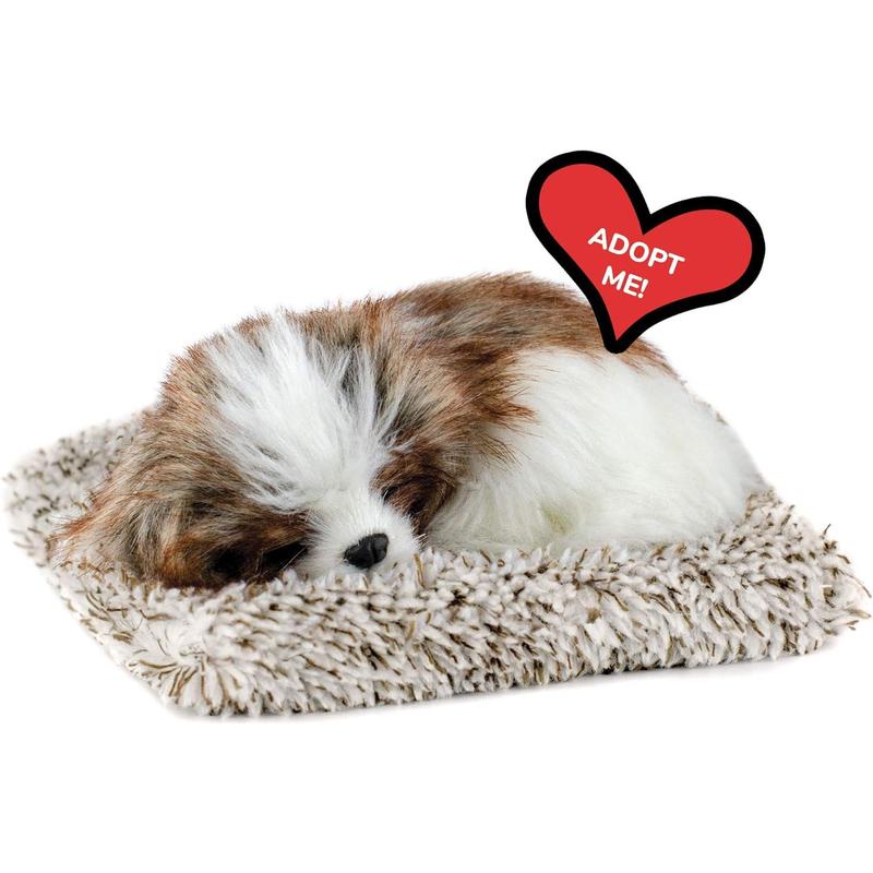 Minis Shih Tzu, Realistic, Life-Like Stuffed Interactive Plush Toy, Electronic Pets, Companion Pet with 100% Handcrafted Synthetic Fur