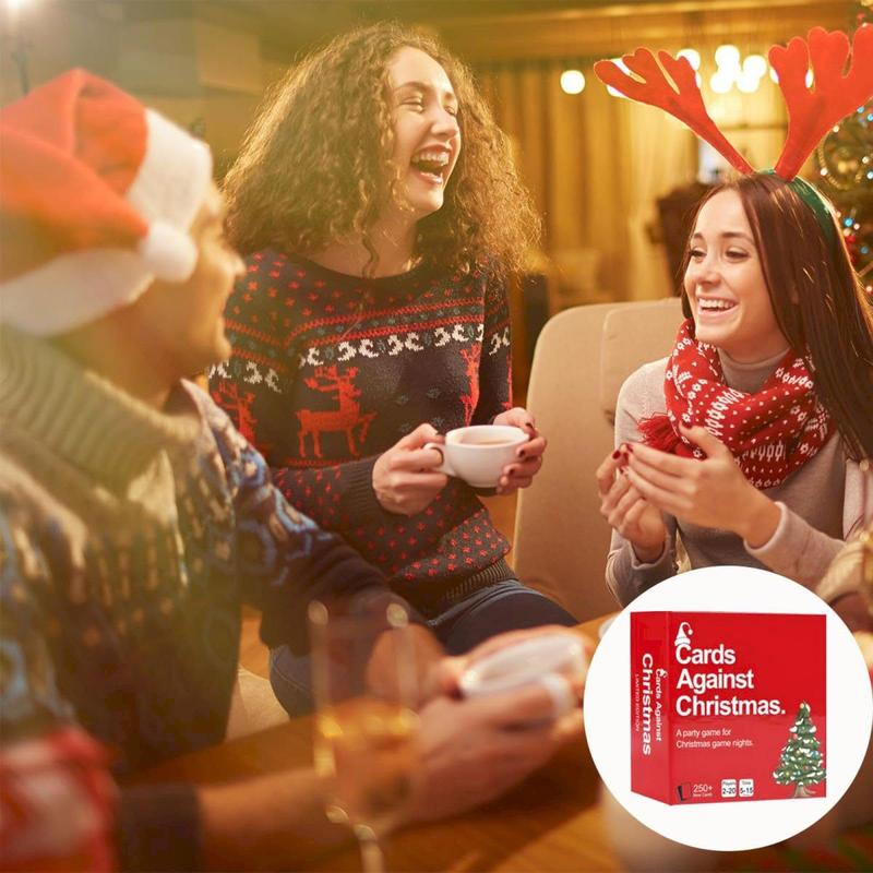 Cards Against Christmas - Game for ChristmasNights,A Party Cards Game for Christmas GameNight,250+ Question Cards Expansion Set,Conversation Card Games for Adults Parties