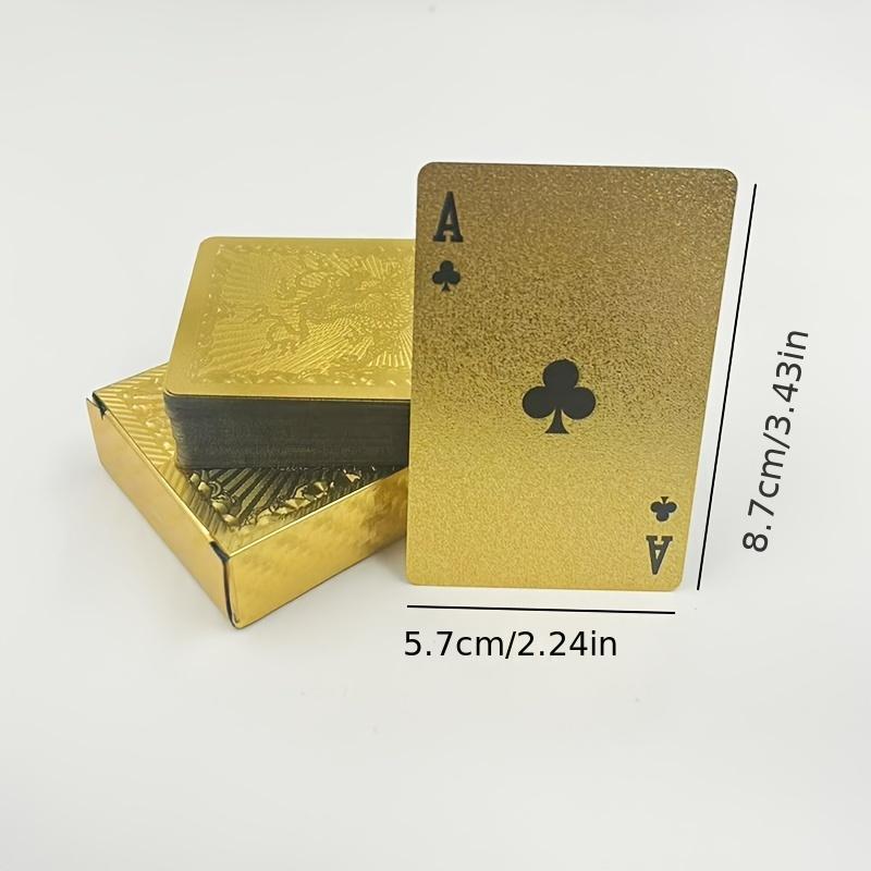 1 Deck Matte Golden Dragon PVC Playing Cards, Durable Hardened Poker Set