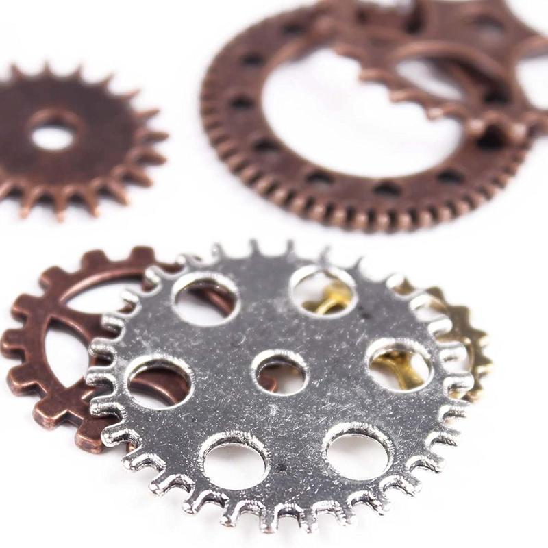 50g Random Color Vintage Ancient Bronze Gear Diy Accessories, Beading & Jewellery Making Supplies