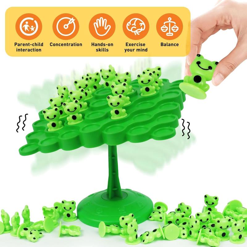 Frog Balance Game Toys,Two-Player Balance Game Tree Parent-Child Interactive Family Tabletop Puzzle Game Toy,Birthday Board Games for Kids Ages 4 5 6 7 8-12