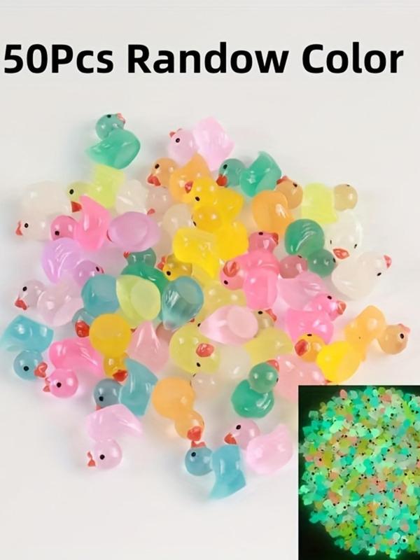 Glow in The Dark Duck Beads, Cute Mini Resin Duck Beads, DIY Jewelry Making Supplies for Bracelet Necklace Earrings