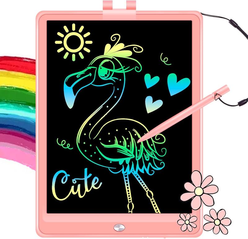 LCD Writing Tablet for , 10 Inch Electronics Drawing Tablet Reusable Drawing PadColorful Doodle Board Digital Writing Pad,  Educational Learning Toys for 3 4 5 6 7 8 Years Old Girls