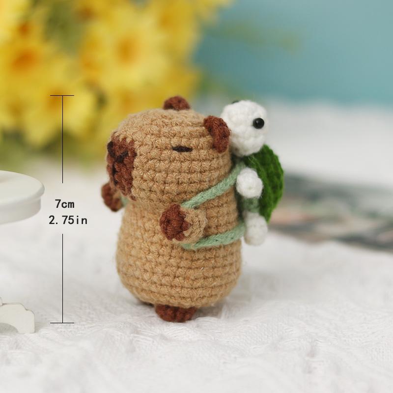 Cute Guinea Pig Design Crochet Kit, 1 Set DIY Handmade Knitting Kit with Instructions, DIY Knitting Supplies for Beginners