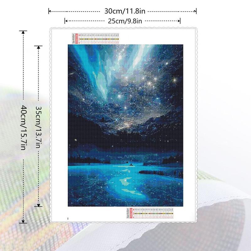 Star River Pattern DIY Diamond Arts Colorful Painting Kit without Frame, DIY Decorative Art Painting for Beginner, Wall Art Decoration for Home Living Room