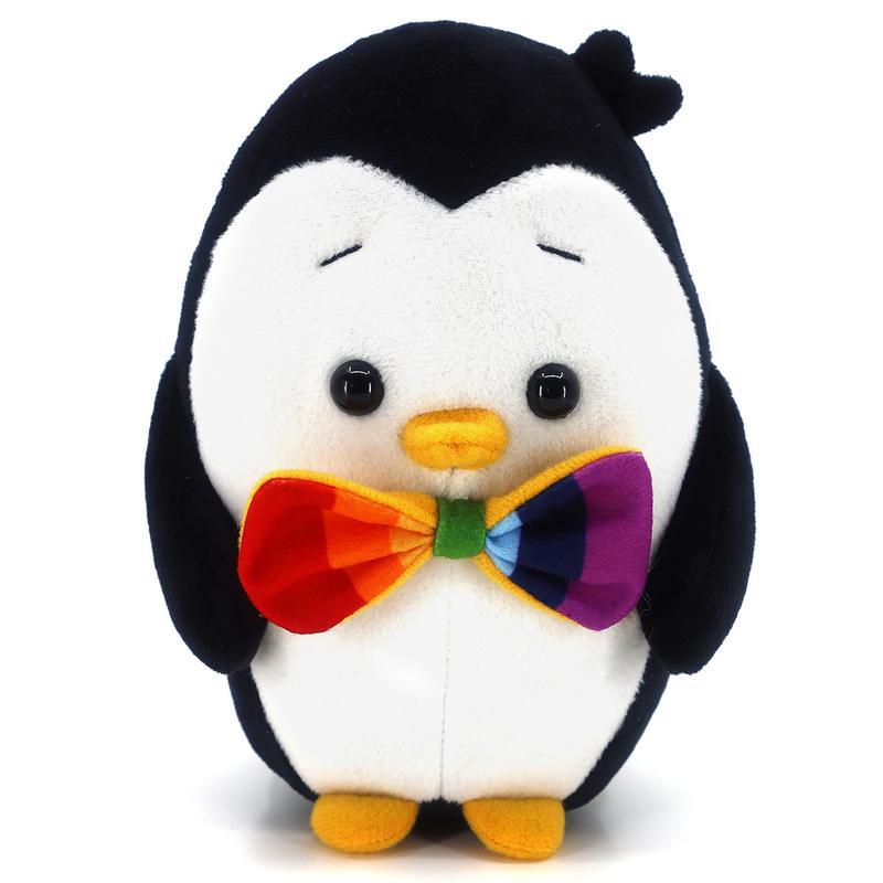 Pengroom Plushie - 6 inches with Rainbow Bowtie - Stuffed Toys