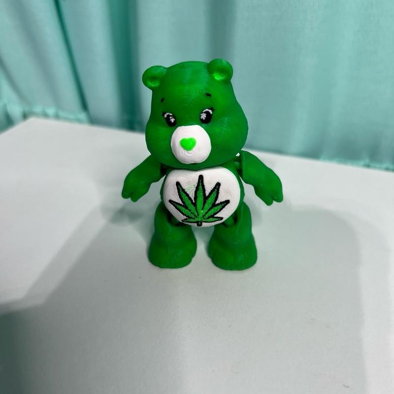 3D printed mini flexible bears Fu bear stoner bear