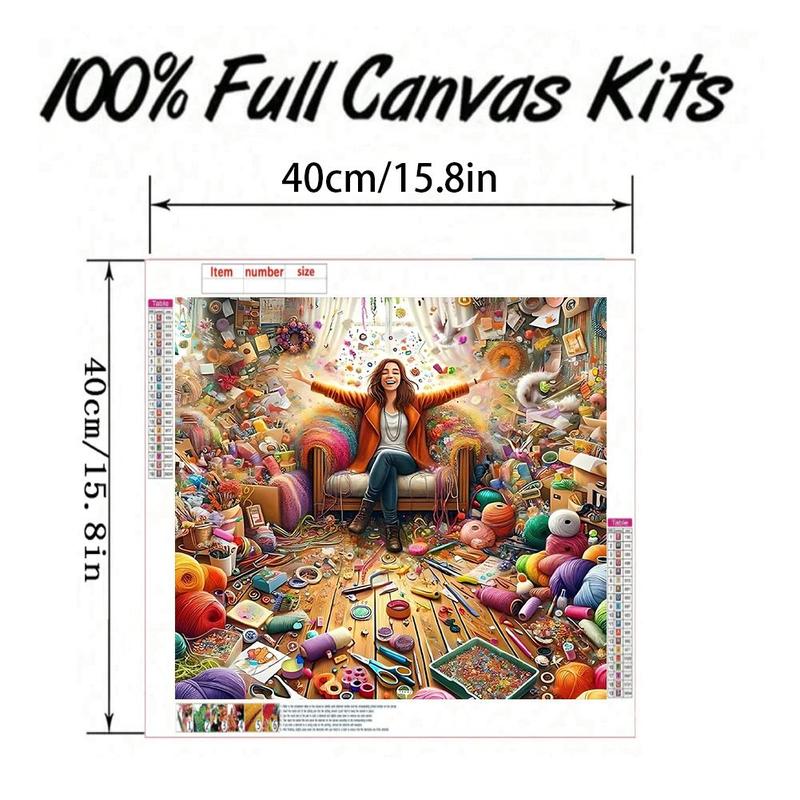 Cartoon Pattern DIY Diamond Art Colorful Painting Kit without Frame, DIY 5D Diamond Art Painting Kit, Wall Art Decor for Home Living Room Bedroom