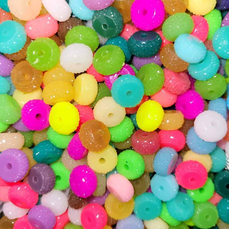 12mm Jelly Spacer Beads - 15pcs