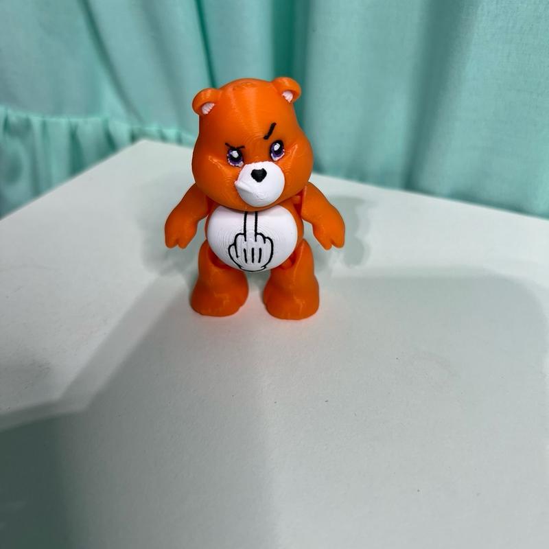 3D printed mini flexible bears Fu bear stoner bear