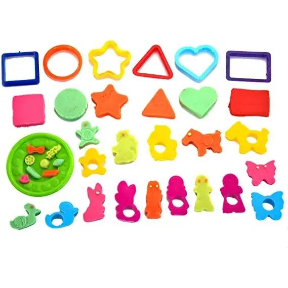 44 Pieces Play Dough Accessories Set for Kids, Playdough Tools with Various Plastic Molds, Rolling Pins, Cutters