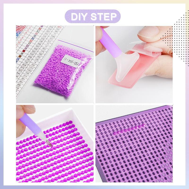 DIY Artificial Rhinestones Arts Painting Kit Without Frame, Cute Cat Theme DIY Painting, Handmade Craft Art Decoration